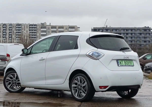 Renault Zoe cena 54900 przebieg: 46119, rok produkcji 2017 z Warszawa małe 497